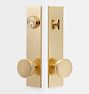 Tumalo Brass Knob Exterior Door Hardware Tube Latch Set Rejuvenation