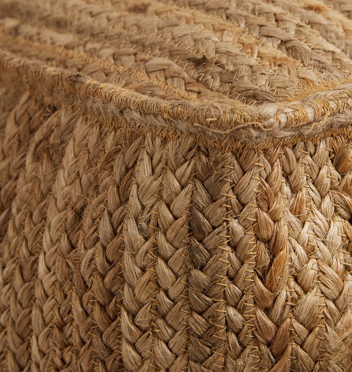 Jute Braided Pouf Rejuvenation