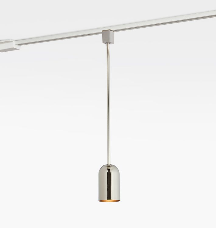 Paige Articulating Dome Cylinder Semi Flush Track Light Fixture