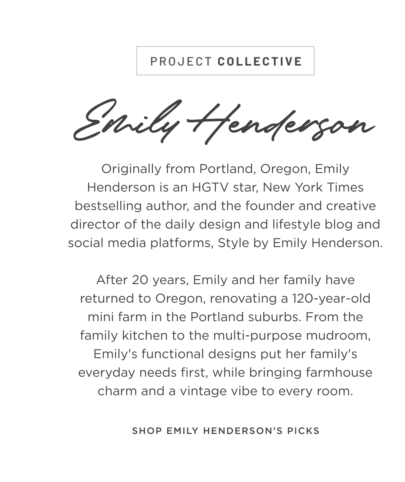 Shop Emily Henderson's Project