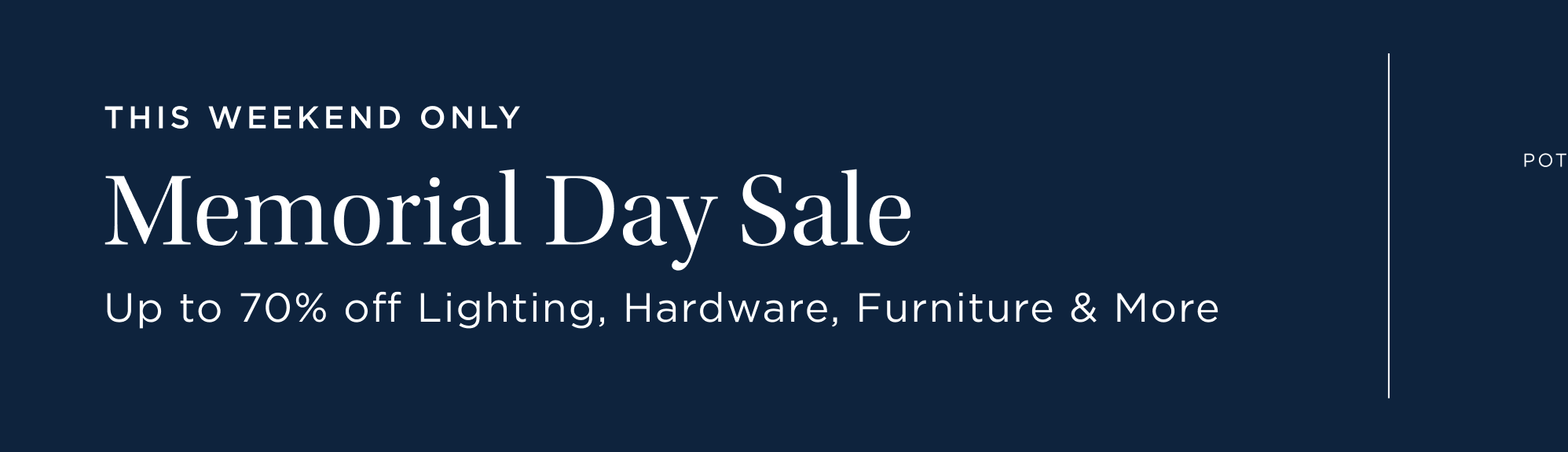 Memorial Day Sale Up to 70% off