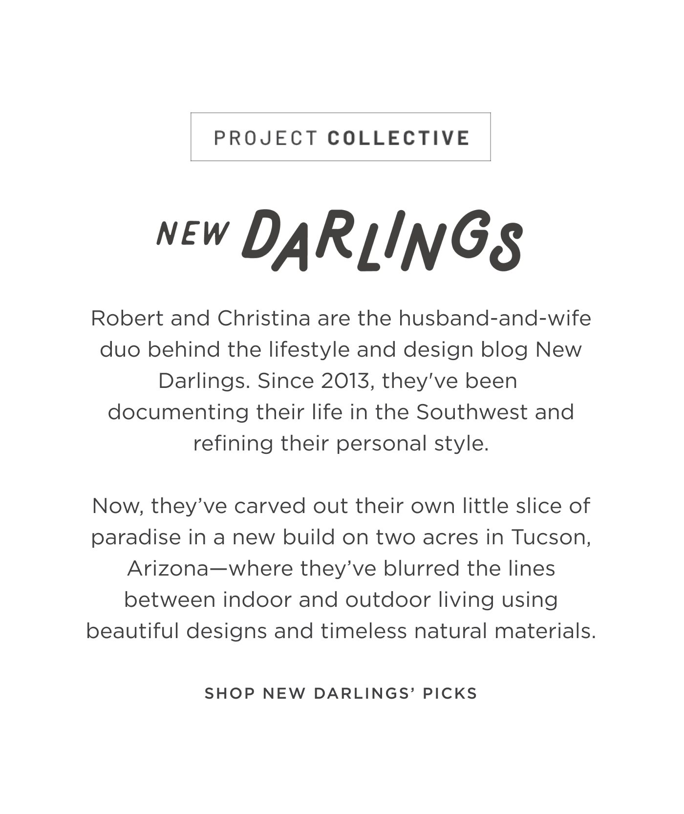 New Darlings' Picks
