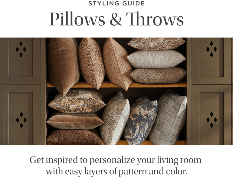 styling guide - pillows & throws