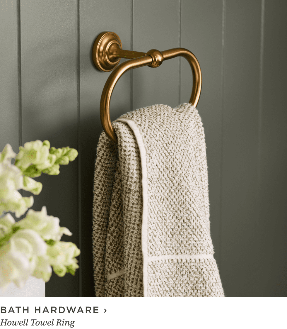 Shop Bath Hardware. Howell Towel Ring.