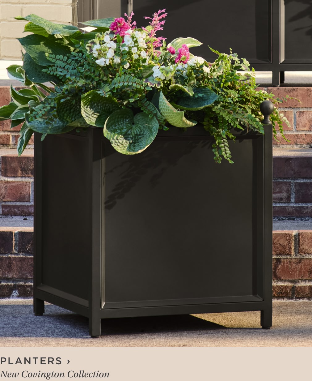 Planters. New Covington Collection. Planters. New Covington Collection.