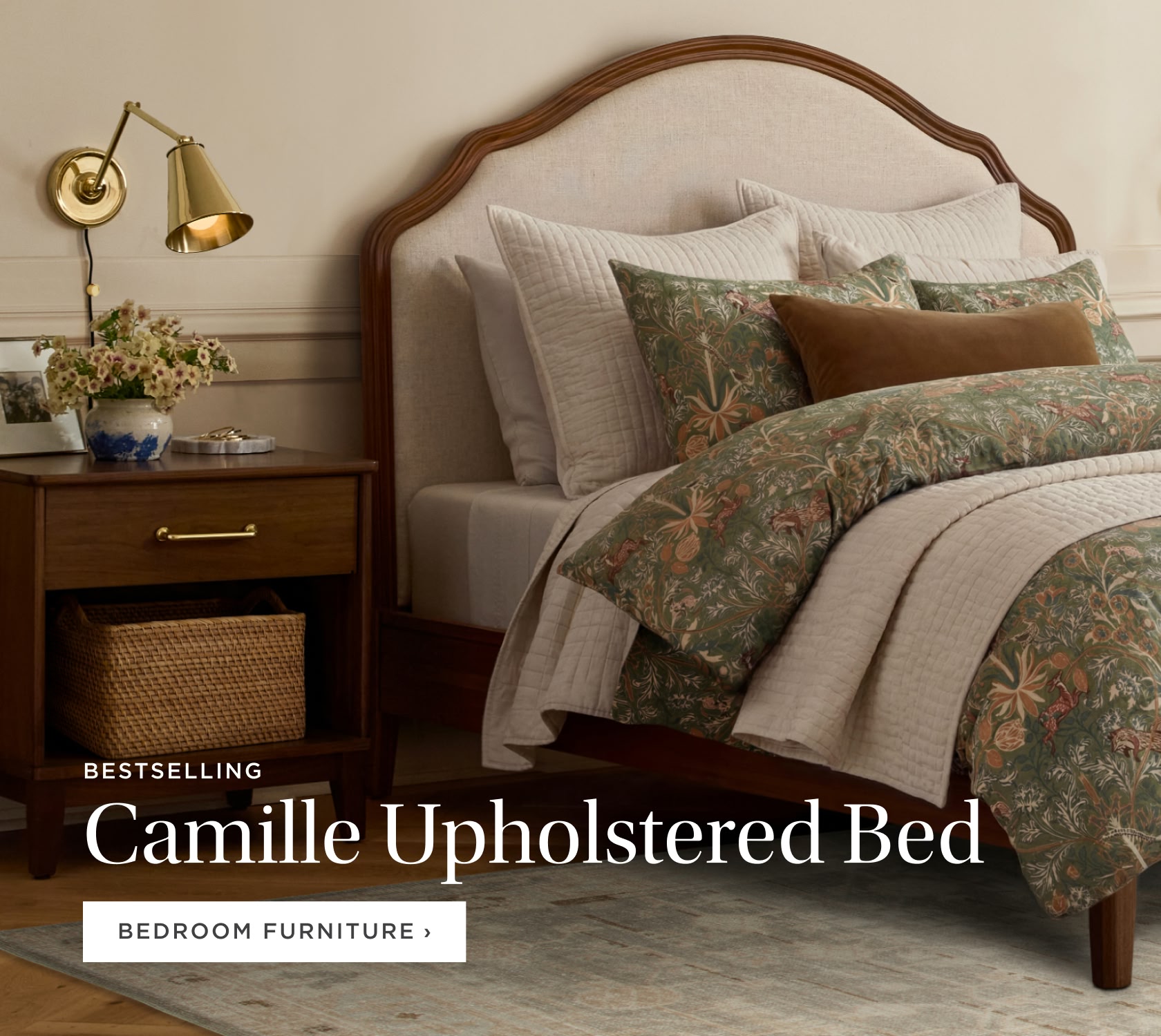 Bestselling Camille Upholstered Bed. Bedroom Furniture. Bestselling Camille Upholstered Bed. Bedroom Furniture.
