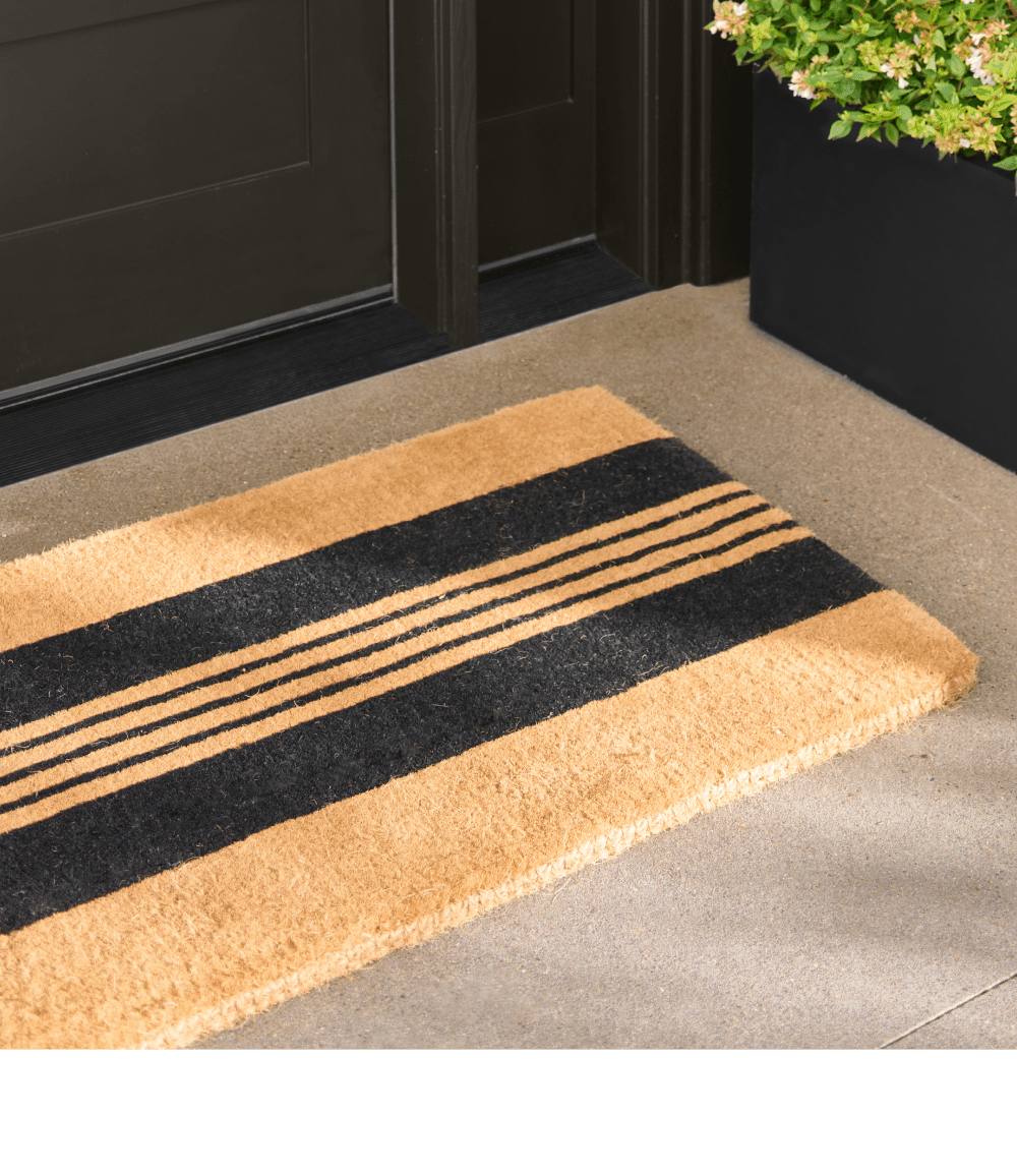 Doormats. Bestselling Horizontal Stripe Coir Doormat.