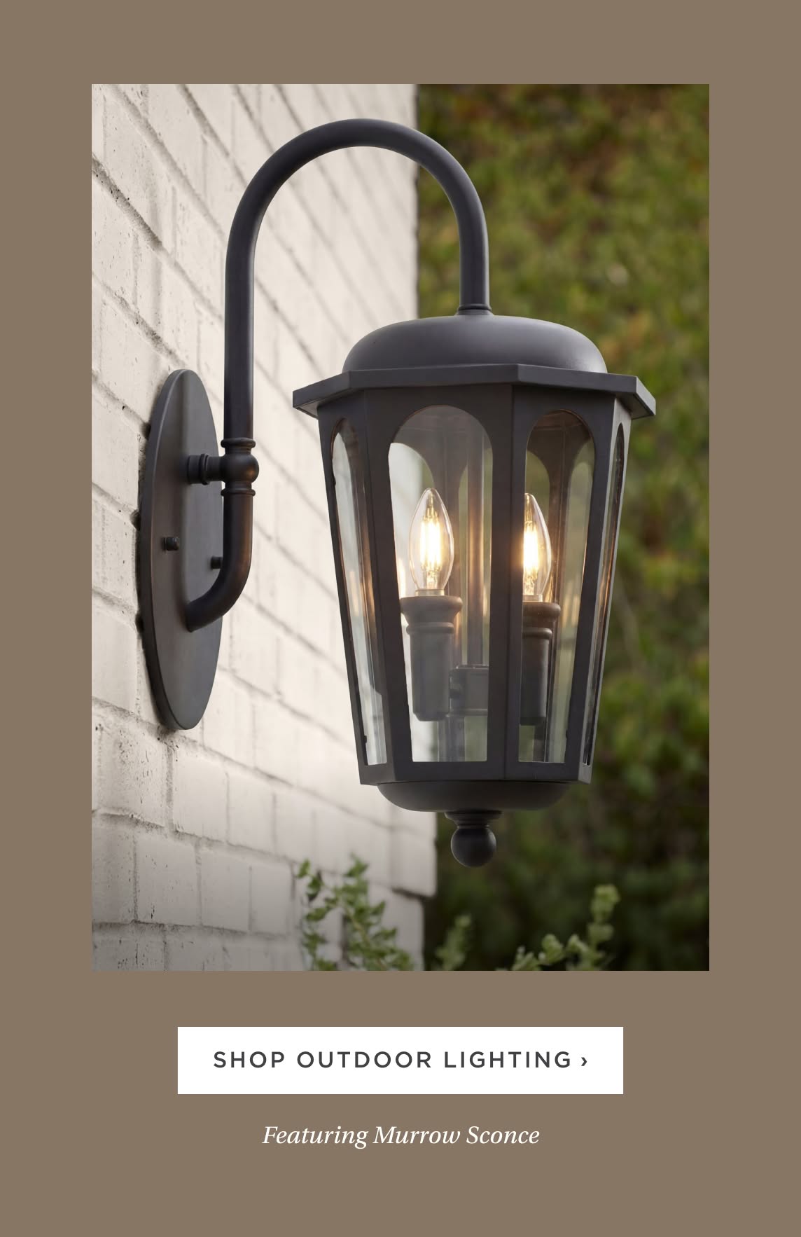Shop Outdoor Lighting. Featuring Murrow Sconce.