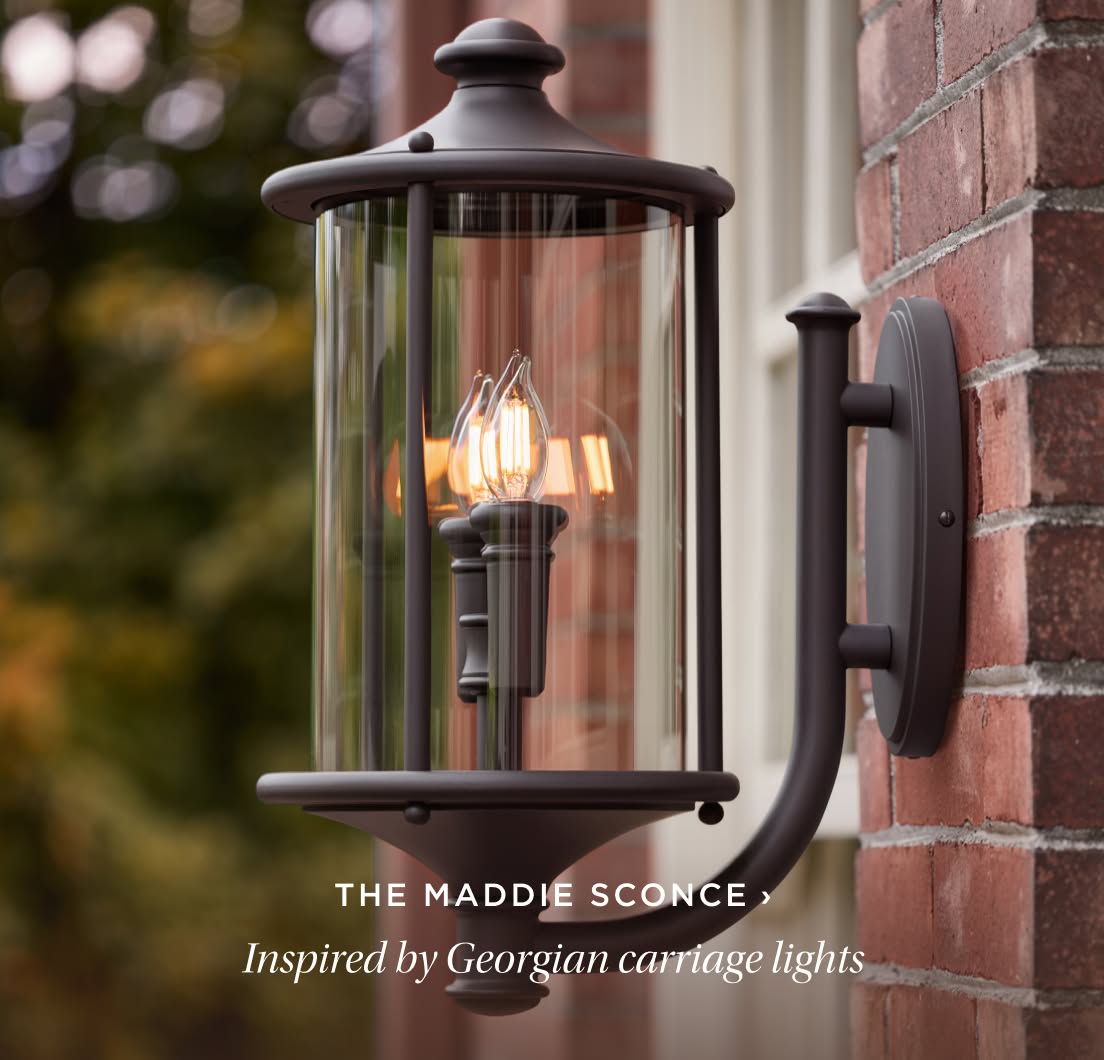 The Maddie Sconce. Inspired by Georgian Carriage Lights. 
