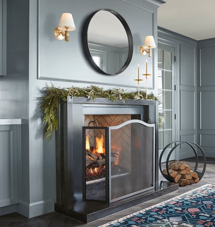 Arched Fireplace Screen | Rejuvenation