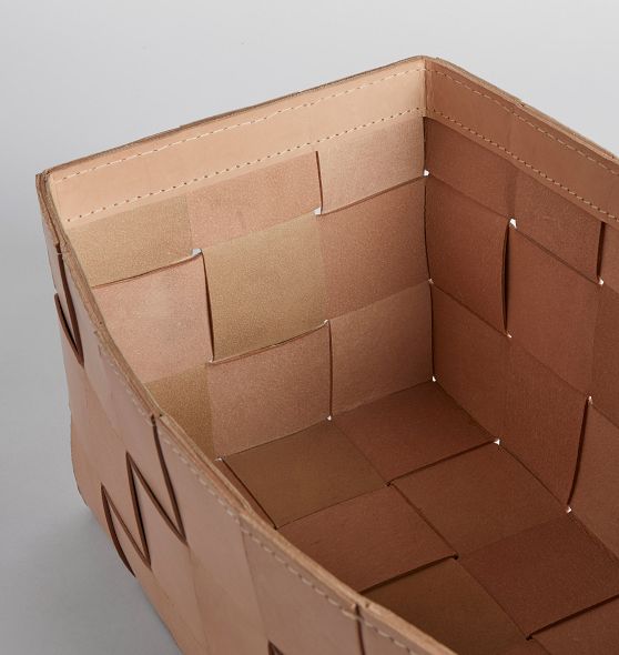 Woven Leather Basket Rejuvenation