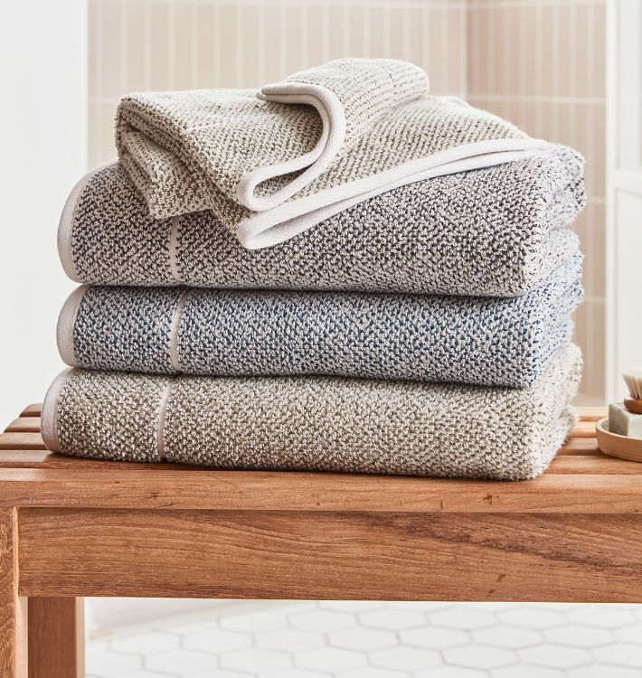 Organic Cotton Heathered Towels Rejuvenation