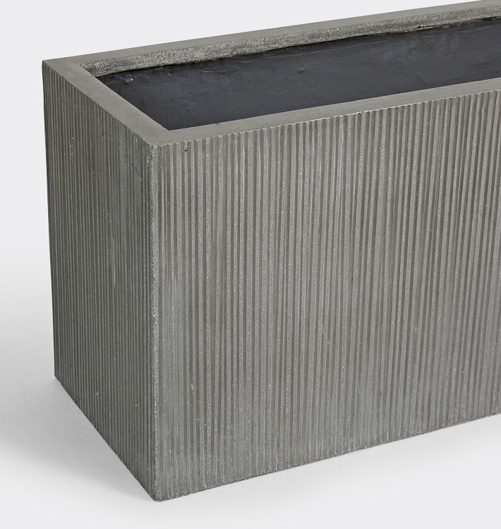 Modern Textured Rectangle Planter Rejuvenation