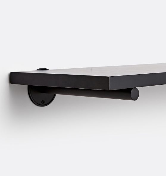 10" Brass Rod Shelf Brackets Rejuvenation