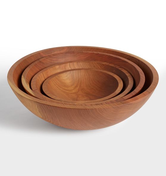 Solid Cherry Wood Nesting Bowl | Rejuvenation