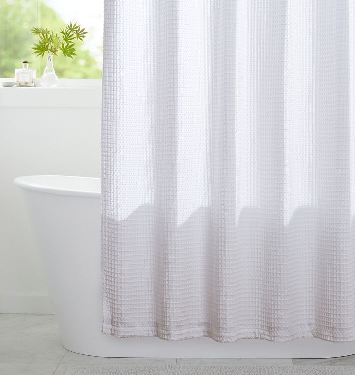 Organic Waffle Shower Curtain Rejuvenation