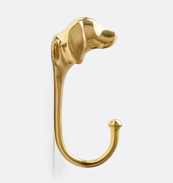 Cast Brass Dog Hook Rejuvenation