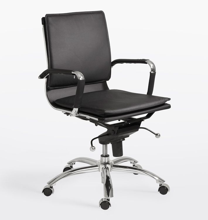 Gunar Pro Low Back Swivel Office Arm Chair Rejuvenation