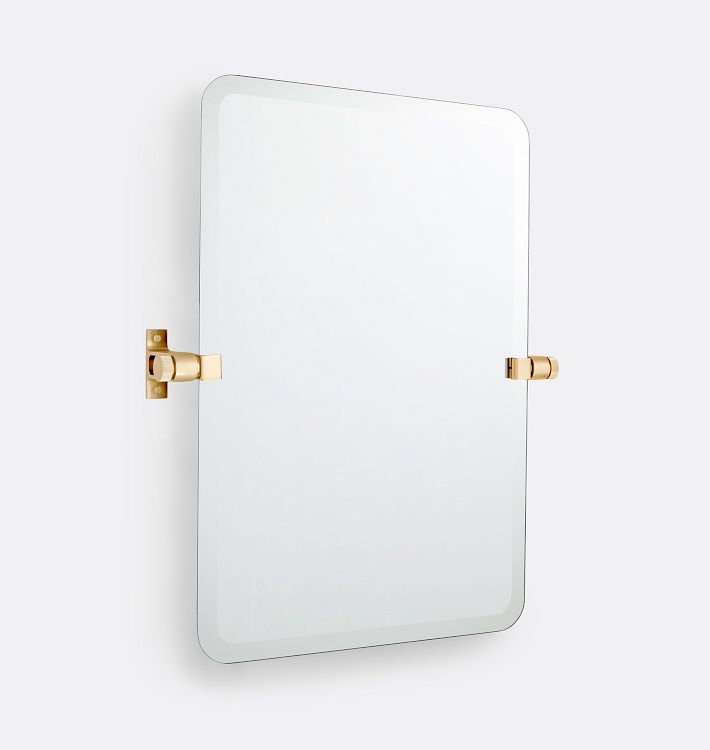 West Slope Frameless Rounded Rectangle Pivot Mirror Rejuvenation