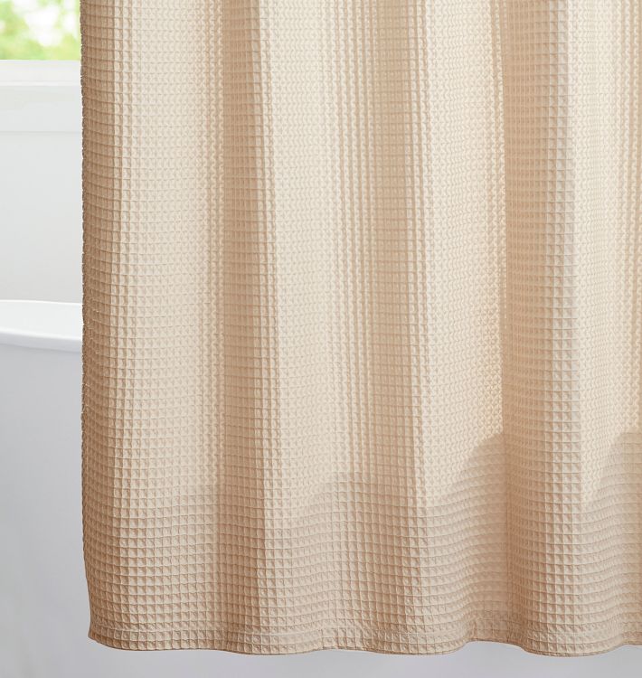 Organic Waffle Shower Curtain Rejuvenation