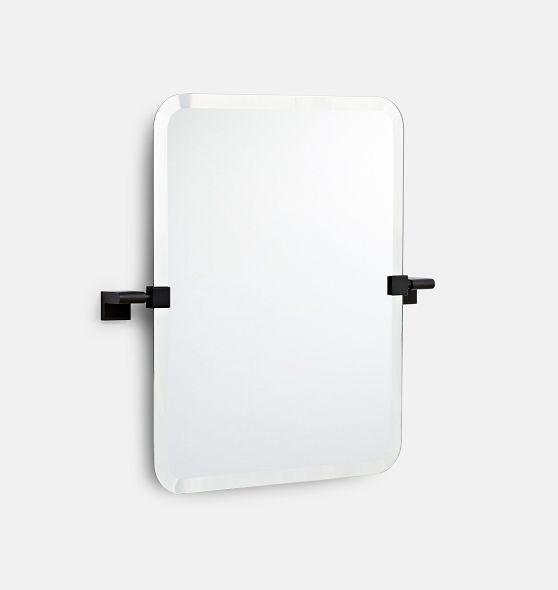 Meadows Frameless Rounded Rectangle Pivot Mirror Rejuvenation