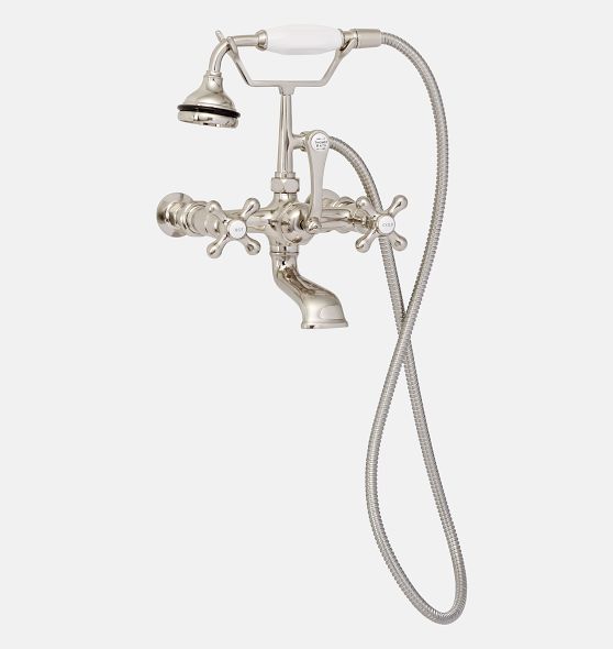 Wall Mounted Tub Filler with Handshower Rejuvenation