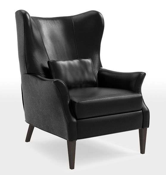 Clinton Modern Wingback Leather Recliner Chair Rejuvenation