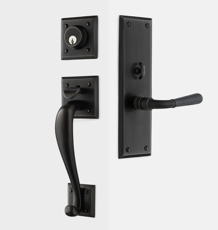 Coleman Classic Lever Exterior Door Hardware Mortise Set Rejuvenation