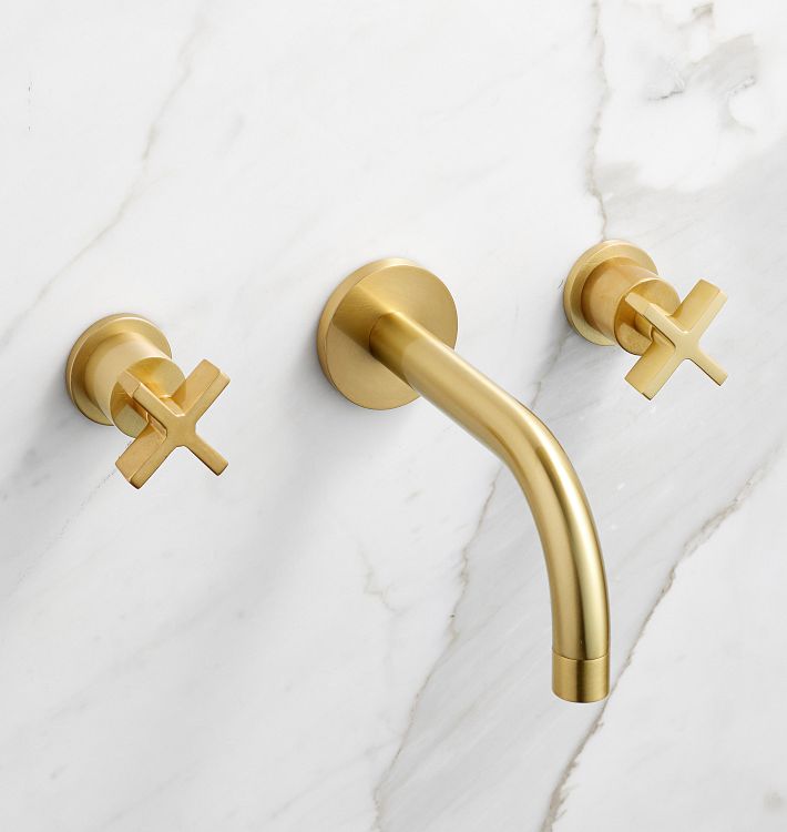 West Slope Cross Handle Wall Mount Faucet | Rejuvenation