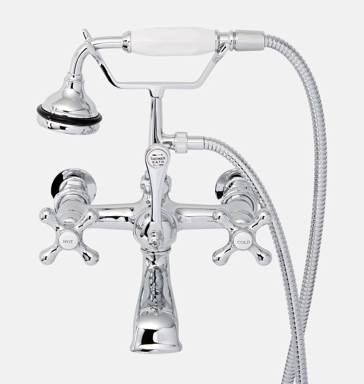 Wall Mounted Tub Filler with Handshower Rejuvenation