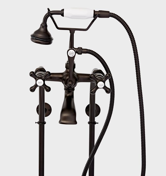 Free Standing Tub Filler with Supply Lines And Shutoffs Rejuvenation