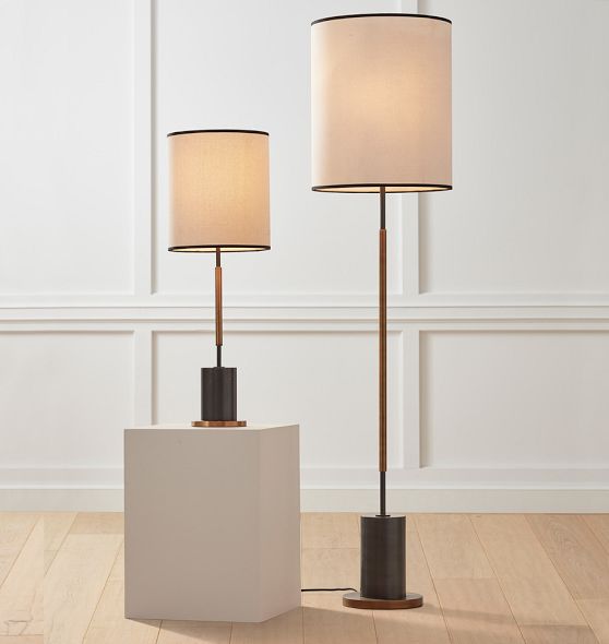 Cylinder USB Tall Table Lamp | Rejuvenation