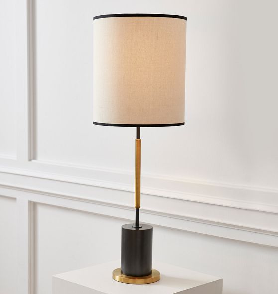 Cylinder USB Tall Table Lamp | Rejuvenation