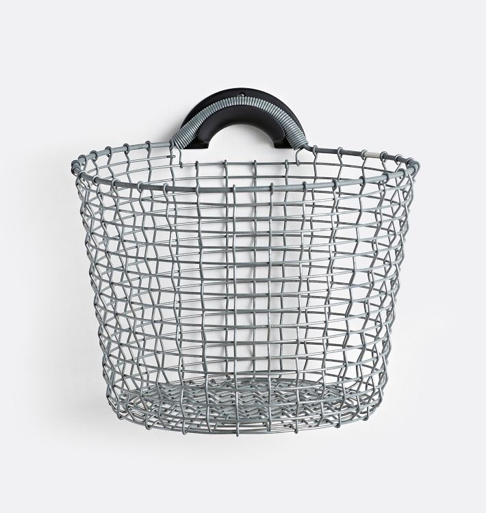 Korbo 16 Handmade Handle Wire Basket with Handle Rejuvenation