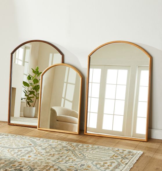 Arched Wood Framed Mirror Rejuvenation