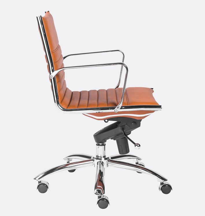 Dirk Low Back Swivel Office Arm Chair Rejuvenation
