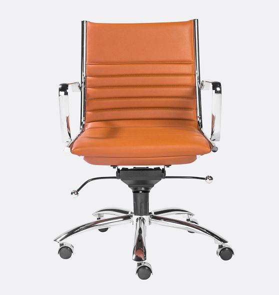Dirk Low Back Swivel Office Arm Chair Rejuvenation
