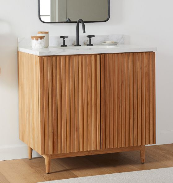 Willow 36" Teak Single Vanity | Rejuvenation