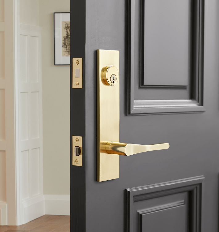 Richmond Brass Lever Exterior Door Hardware Tube Latch Set Rejuvenation