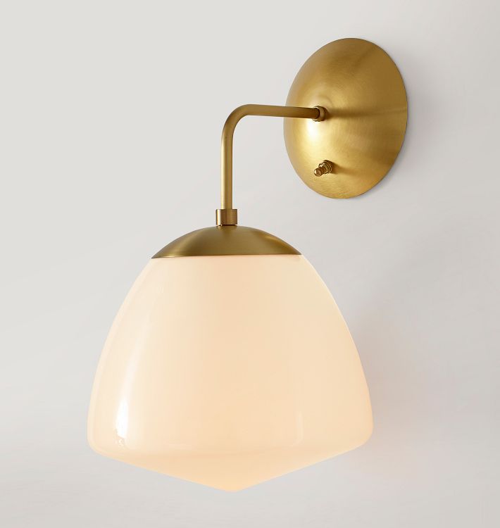 Oswego 9" Opal Dome Wall Sconce Rejuvenation