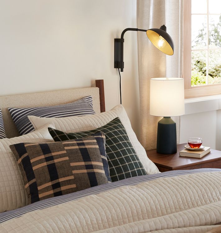 Silk Striped Pillow Cover Rejuvenation