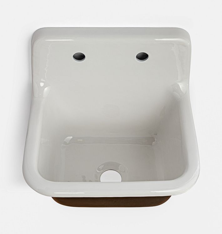 Grizzly Cast Iron Utility Sink with Drain Rejuvenation