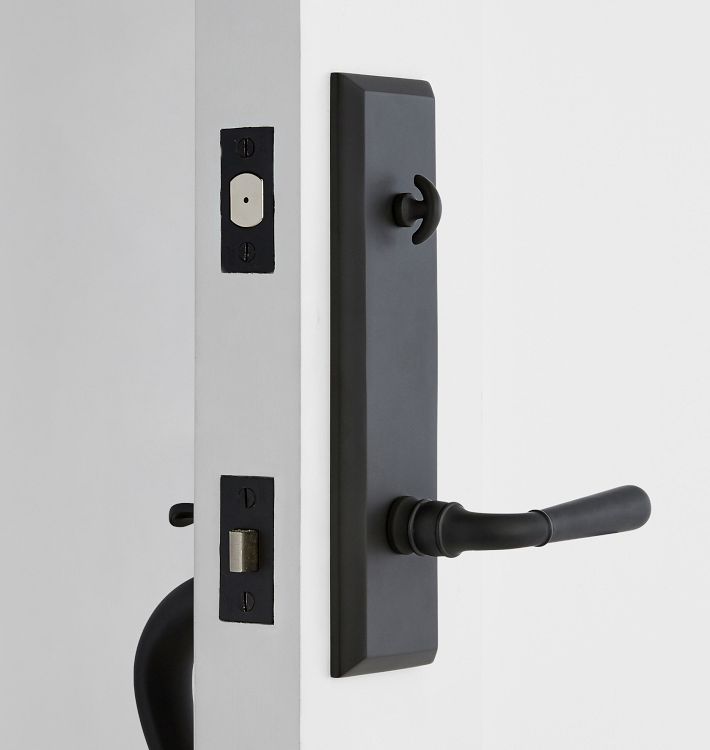 Putman Classic Lever Exterior Door Hardware Tube Latch Set | Rejuvenation