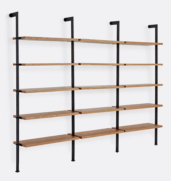 Holgate Triple Modular Shelving Set with 72" Rails Rejuvenation