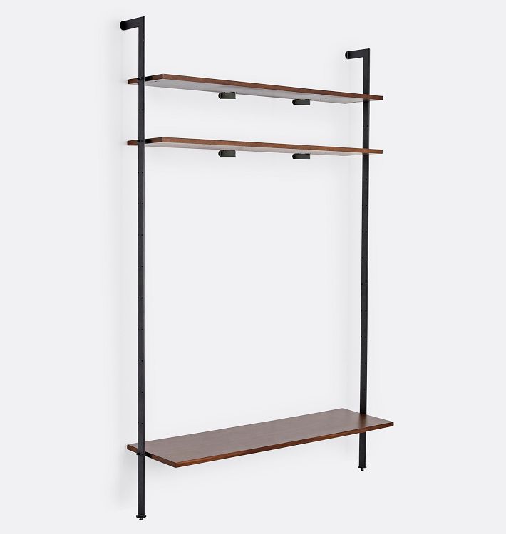 Holgate Modular Media Stand with 96" Rails Rejuvenation