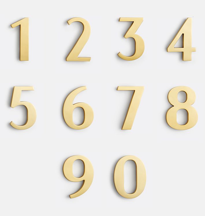 6" Macleay House Number Rejuvenation