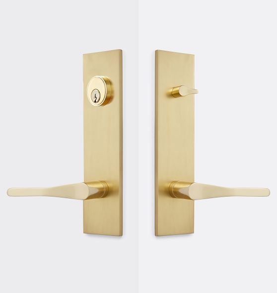 Richmond Brass Lever Exterior Door Hardware Tube Latch Set Rejuvenation