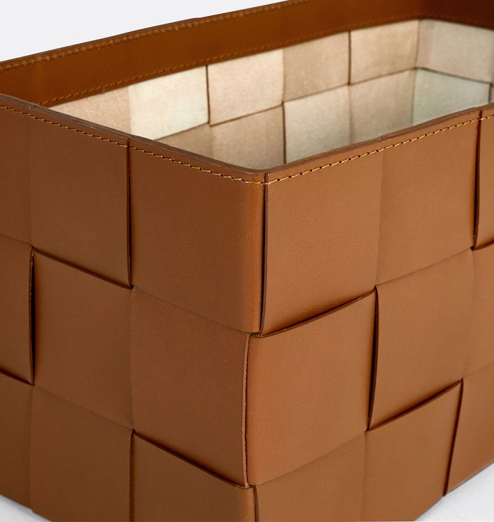 Woven Leather Basket Rejuvenation