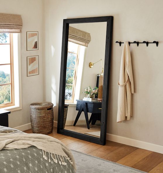 Clayton Chunky Wood Frame Mirror Rejuvenation