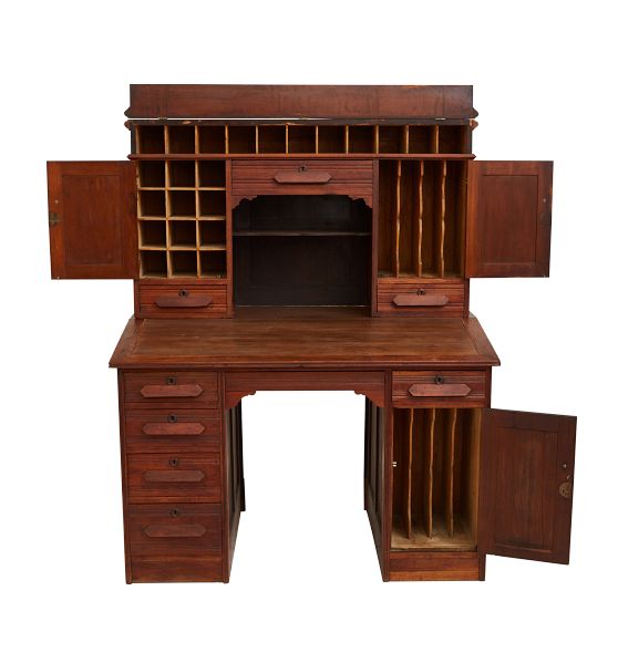 Wells Fargo Mahogany Desk Circa 1900 Rejuvenation